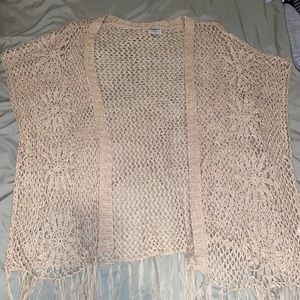 Fringe crochet cardigan